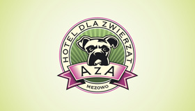 Galeria naszych prac, w kategorii Identyfikacja Projekt logo dla Aza - Hotel dla Zwierząt, autor 